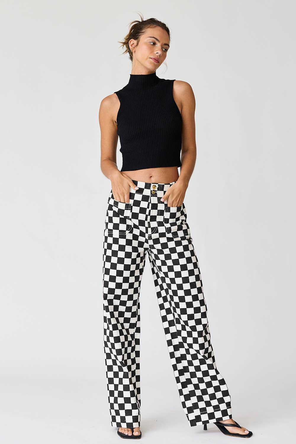 Demi Checkered Pants
