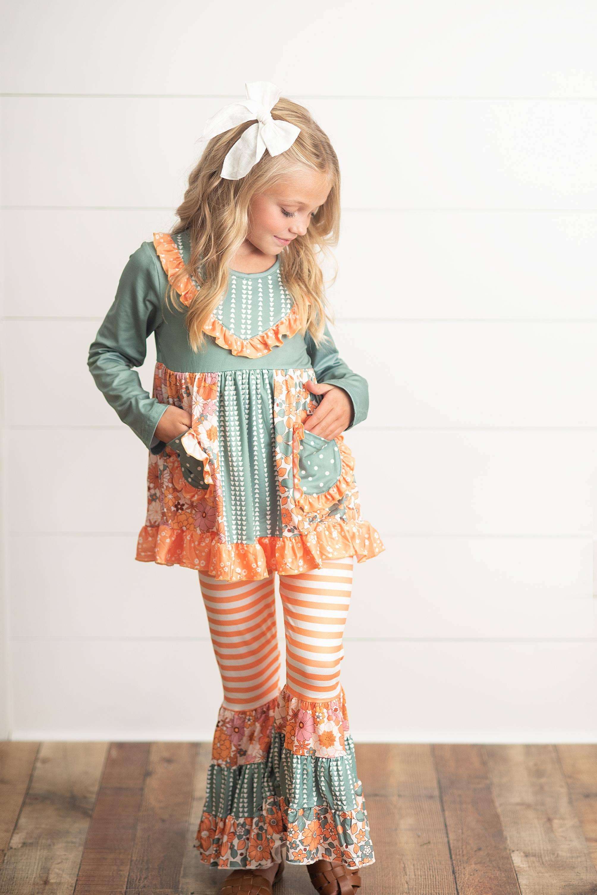 Autumn Bloom Ruffle Set