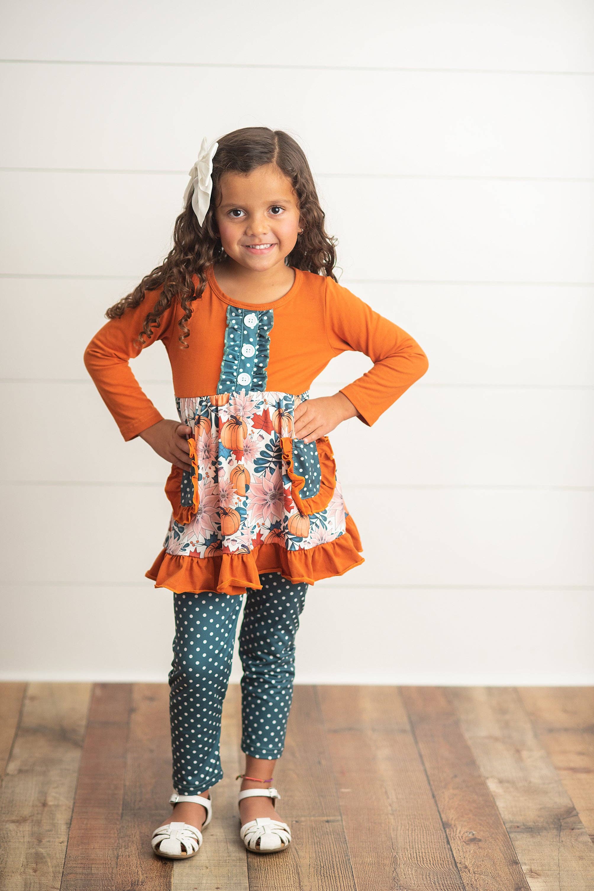 Pumpkin Spice Ruffle Set