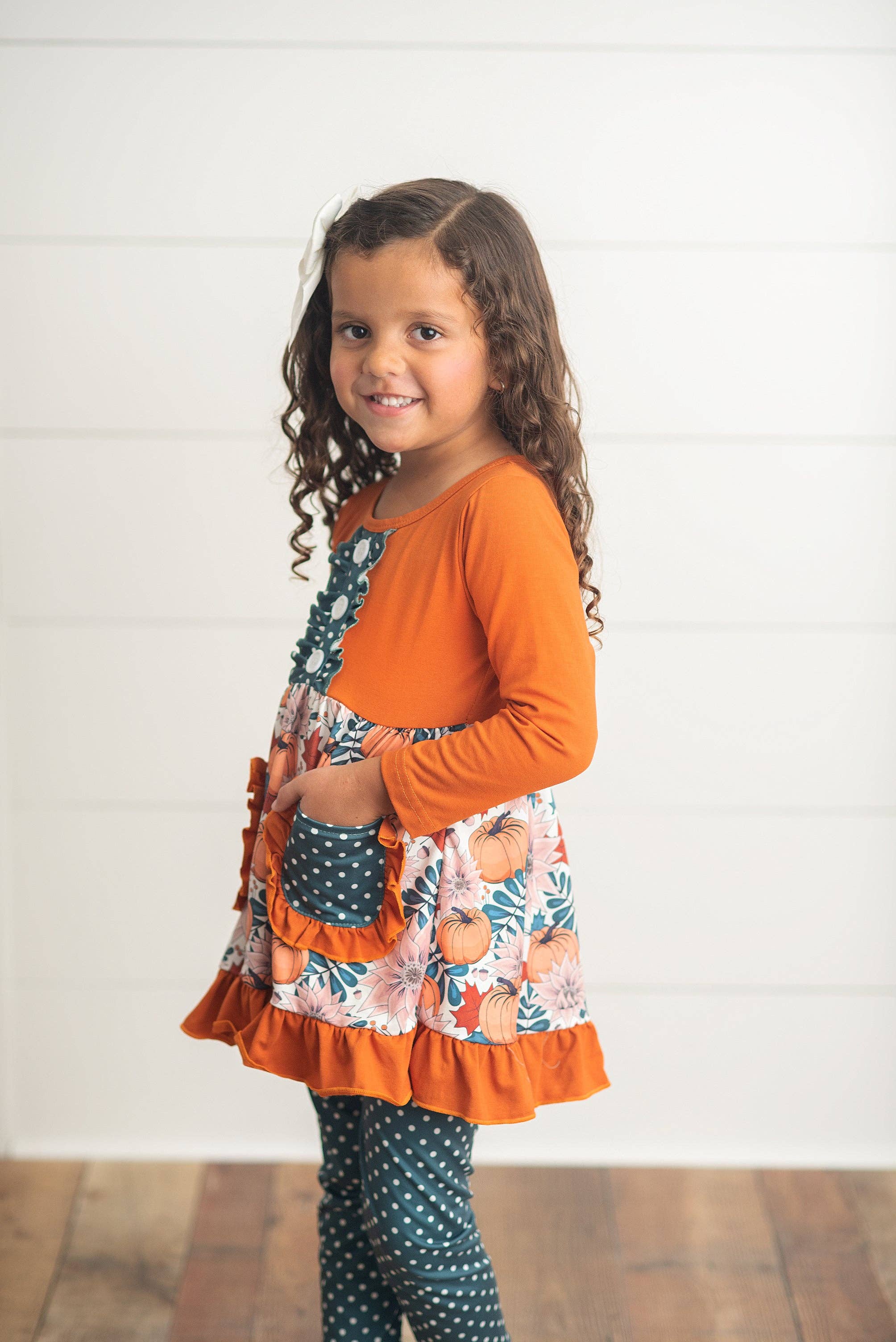 Pumpkin Spice Ruffle Set