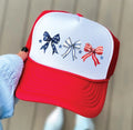 Red, White, & Bows Hat
