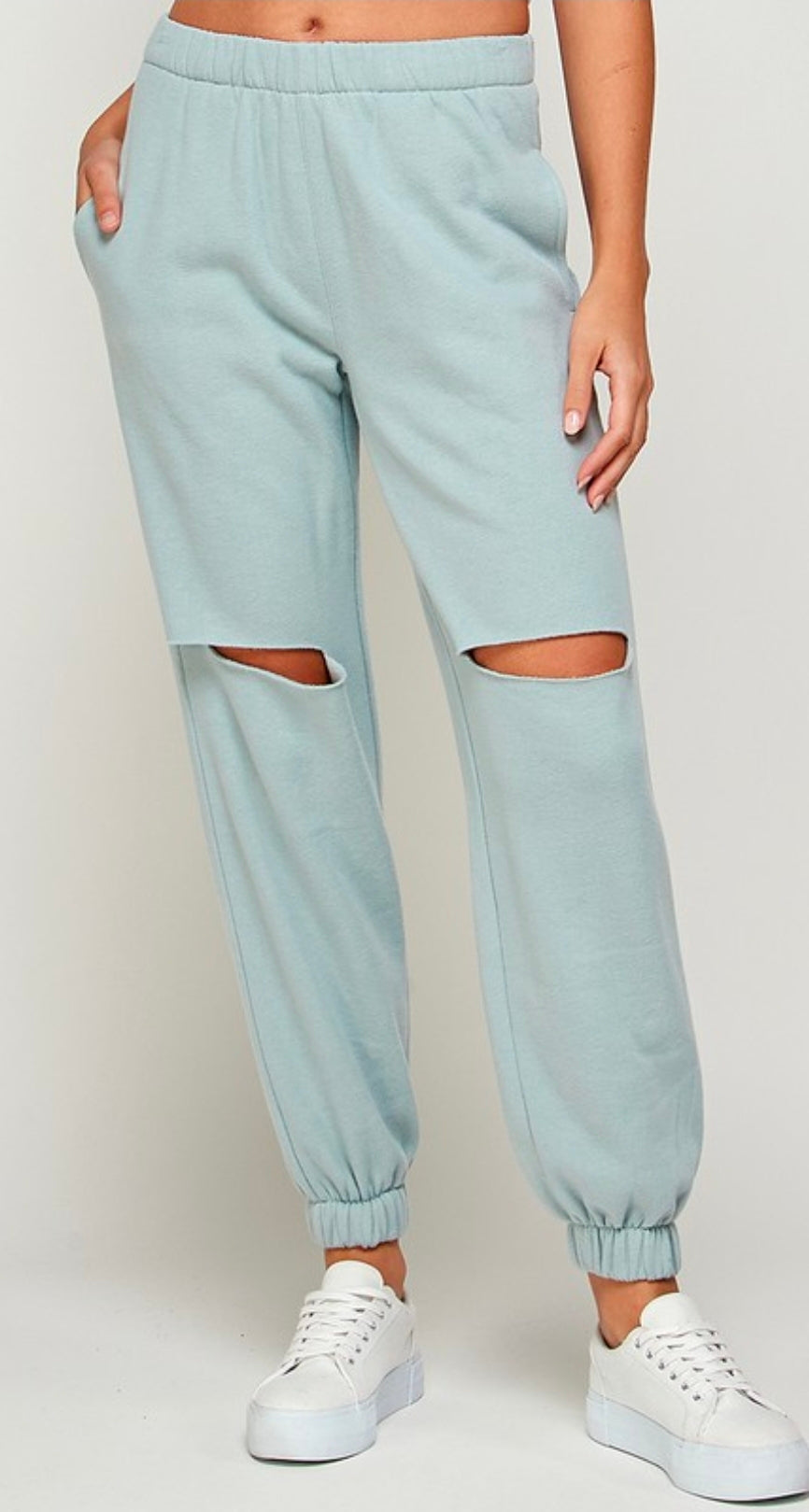Knee Slit Jogger